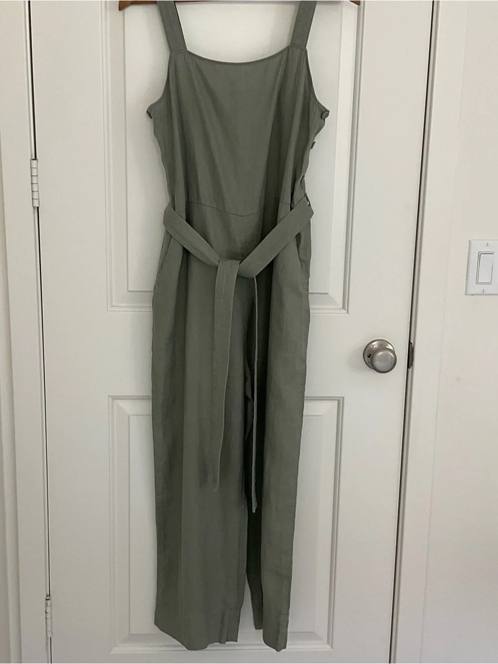Everlane Flax Linen Side Button Jumpsuit 4